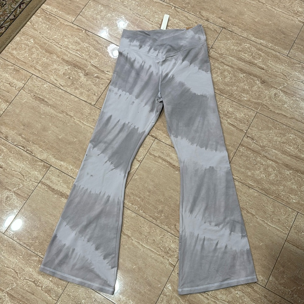 PINK High Waist Full Length V Crossover Flare